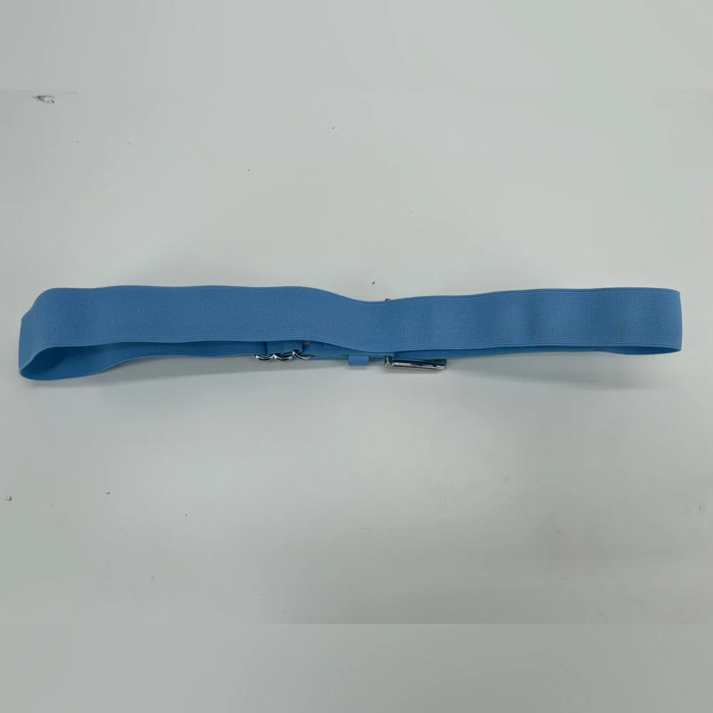Under Armour Blue Baseball Belt with Silver Buckle